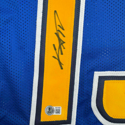 Autographed/Signed Keenan Allen Los Angeles LA Color Rush Blue Football Jersey Beckett BAS COA