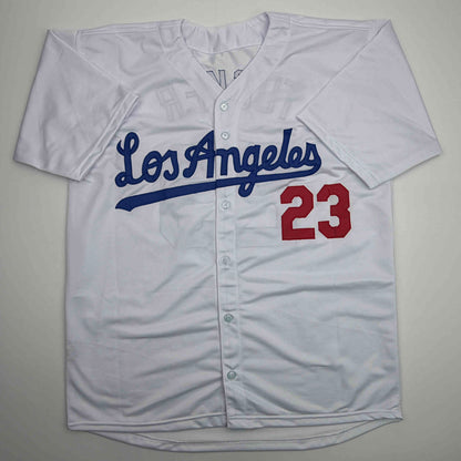 Facsimile Autographed Kyle Tucker Los Angeles LA White Reprint Laser Auto Baseball Jersey Size Men's XL