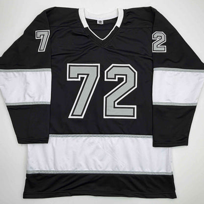 Facsimile Autographed Artemi Panarin Los Angeles Black Reprint Laser Auto Hockey Jersey Size Men's XL