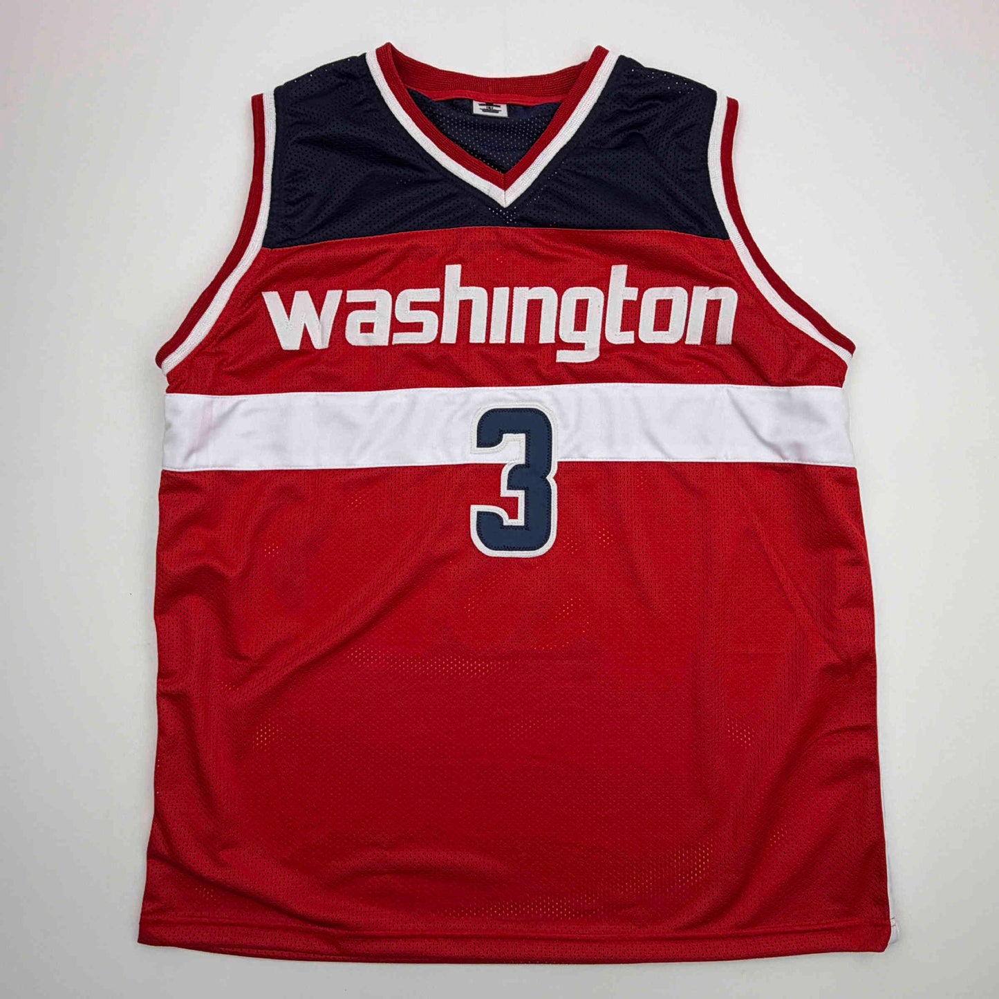 Facsimile Autographed Trae Young Washington Red Reprint Laser Auto Basketball Jersey Size Men's XL