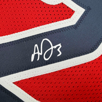 Facsimile Autographed Anthony Davis Washington Red Reprint Laser Auto Basketball Jersey Size Men's XL
