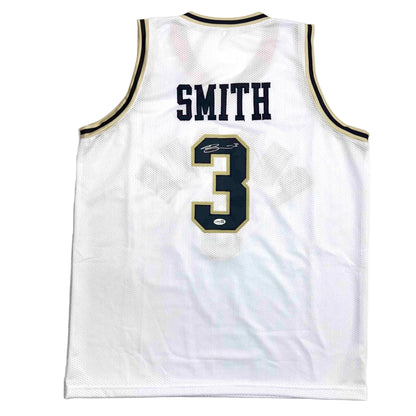 Autographed/Signed Braden Smith Purdue White College Basketball Jersey JSA COA