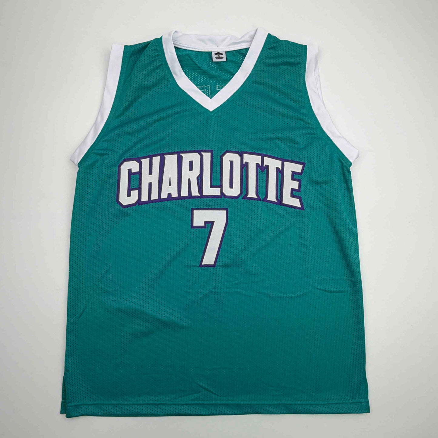 Facsimile Autographed Kon Knueppel Charlotte Teal Reprint Laser Auto Basketball Jersey Size Men's XL