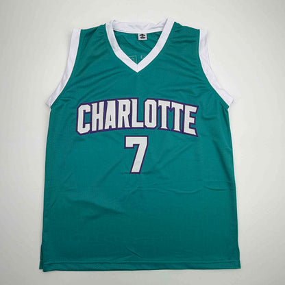 Facsimile Autographed Kon Knueppel Charlotte Teal Reprint Laser Auto Basketball Jersey Size Men's XL