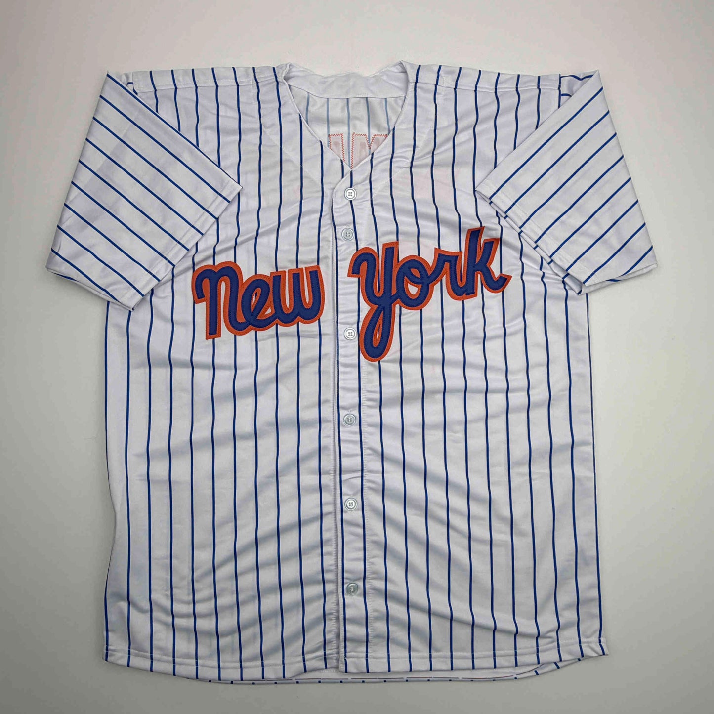 Facsimile Autographed Marcus Semien New York Pinstripe Reprint Laser Auto Baseball Jersey Size Men's XL