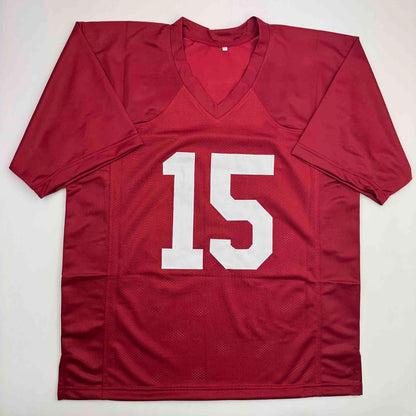 Autographed/Signed Darius Hanks Alabama Red College Football Jersey PSA COA