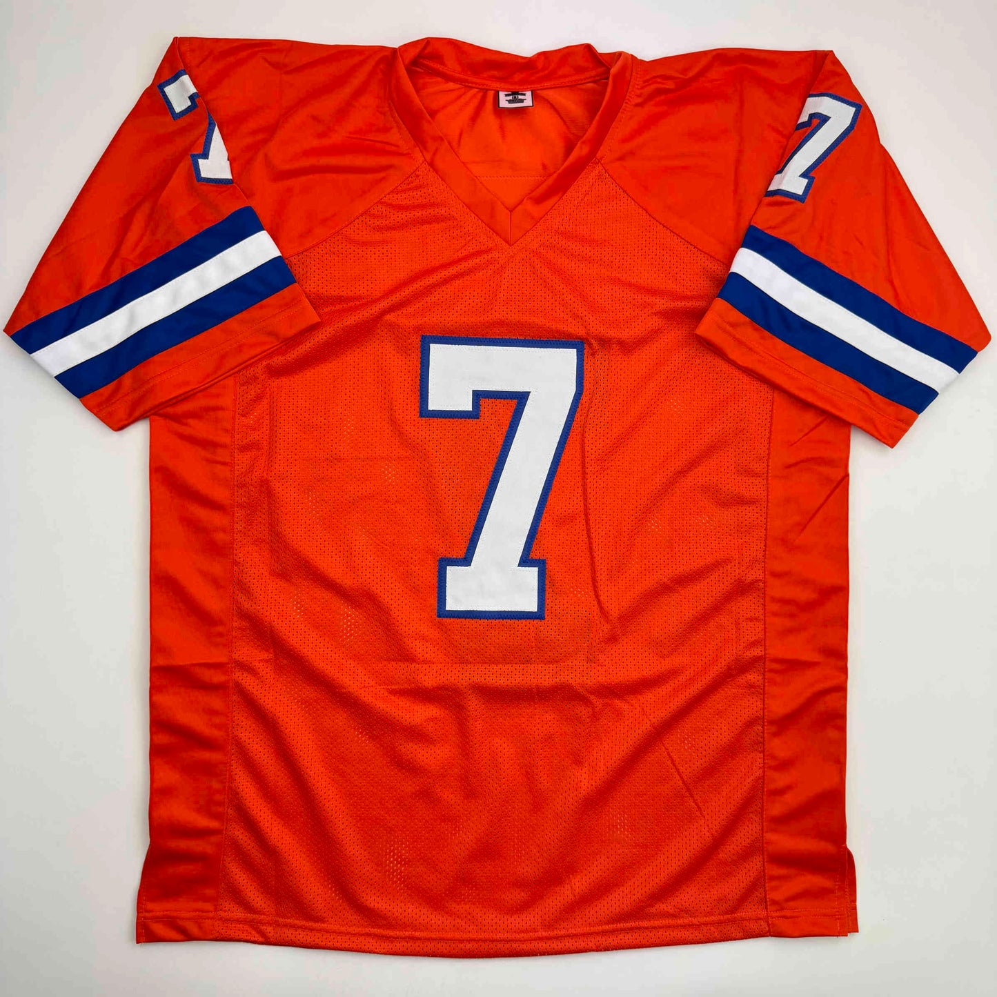 Autographed/Signed John Elway Denver Orange Retro Football Jersey JSA COA