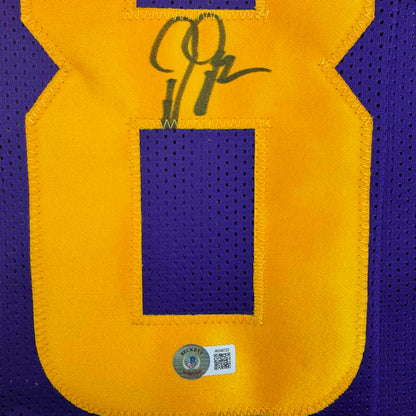Autographed/Signed Justin Jefferson Minnesota Color Rush Football Jersey JSA COA