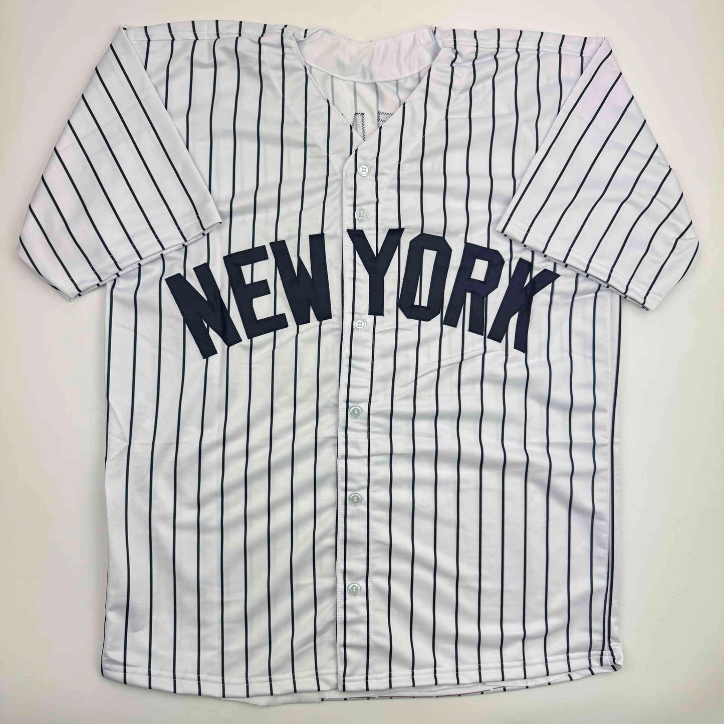 Autographed/Signed Bucky Dent New York Pinstripe Baseball Jersey Beckett BAS COA