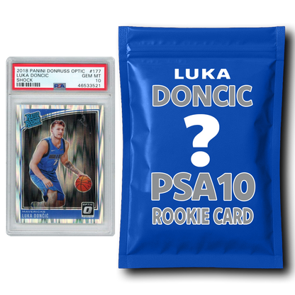 Luka Doncic PSA 10 Graded Rookie Basketball Card Mystery Pack