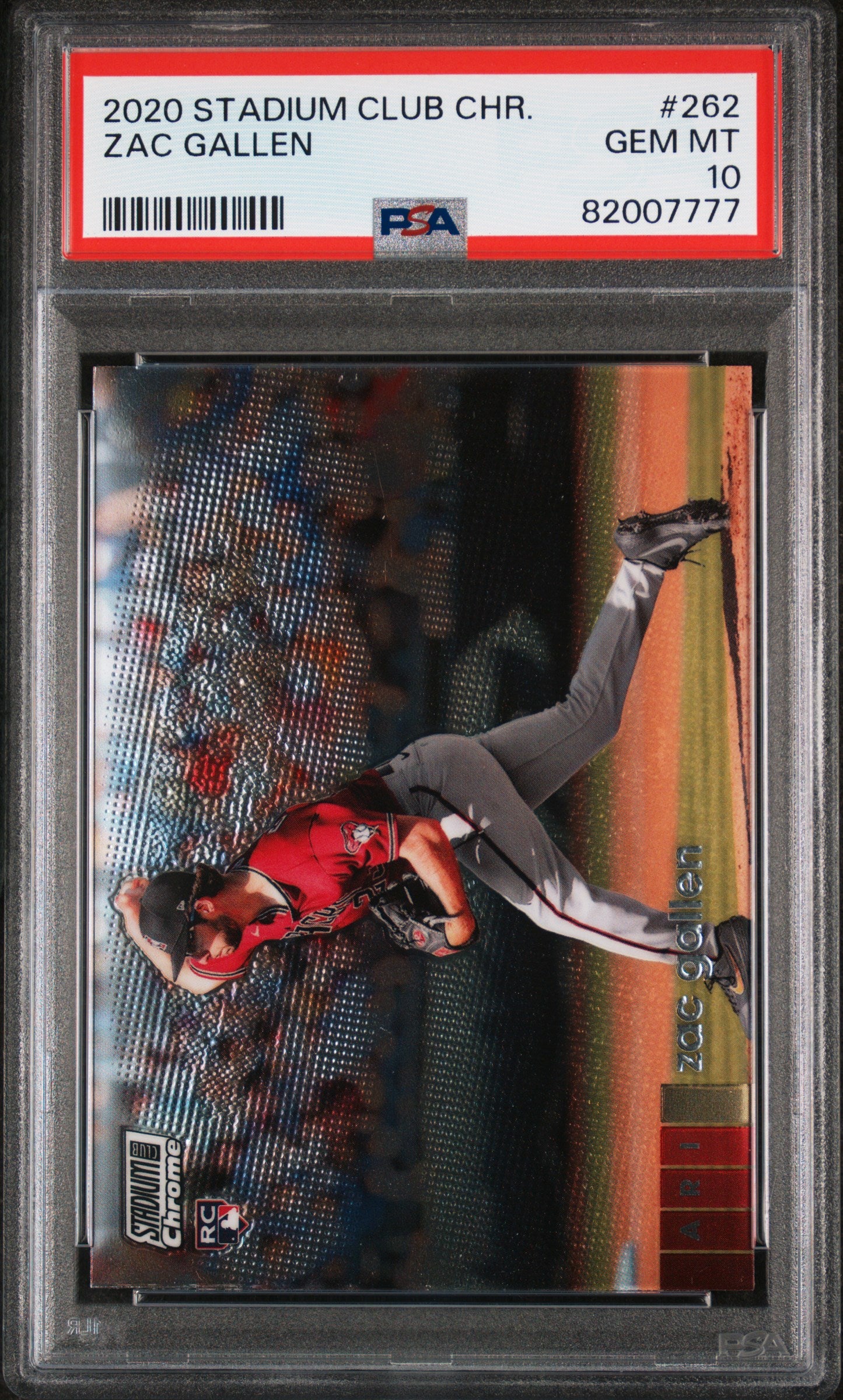Graded 2020 Topps Stadium Club Zac Gallen #262 Rookie RC Baseball Card PSA 10 Gem Mint
