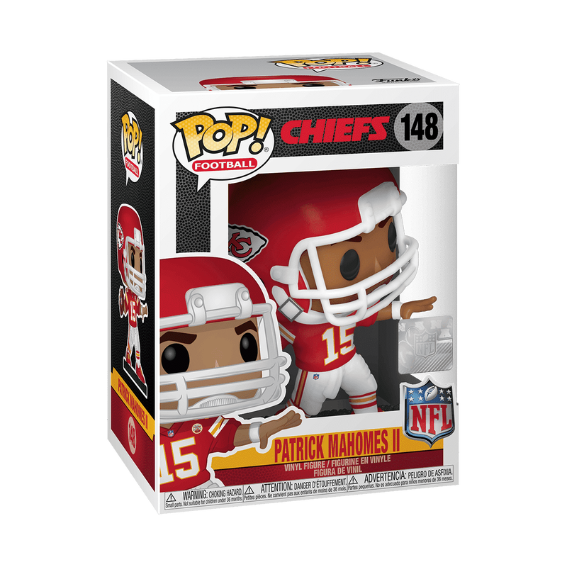 Patrick Mahomes II #148 Funko POP! Football Kansas City Chiefs Figurine Bundle with HOFSM Protector Case