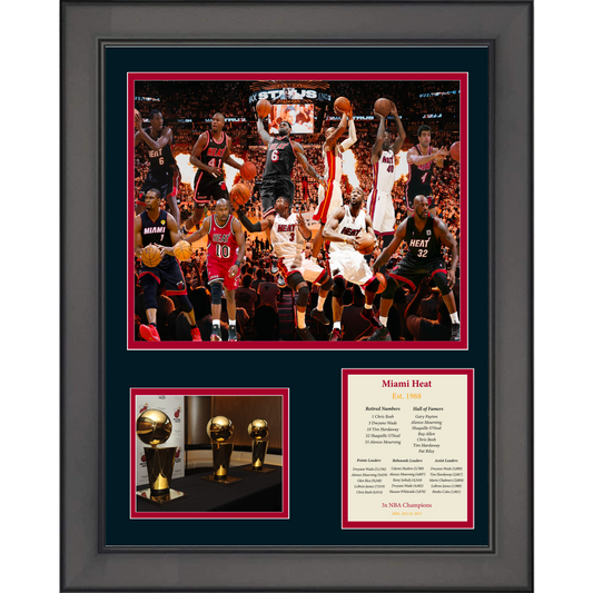 Framed All-Time Greats Legends 11"x14" Basketball Three Photo Collage
