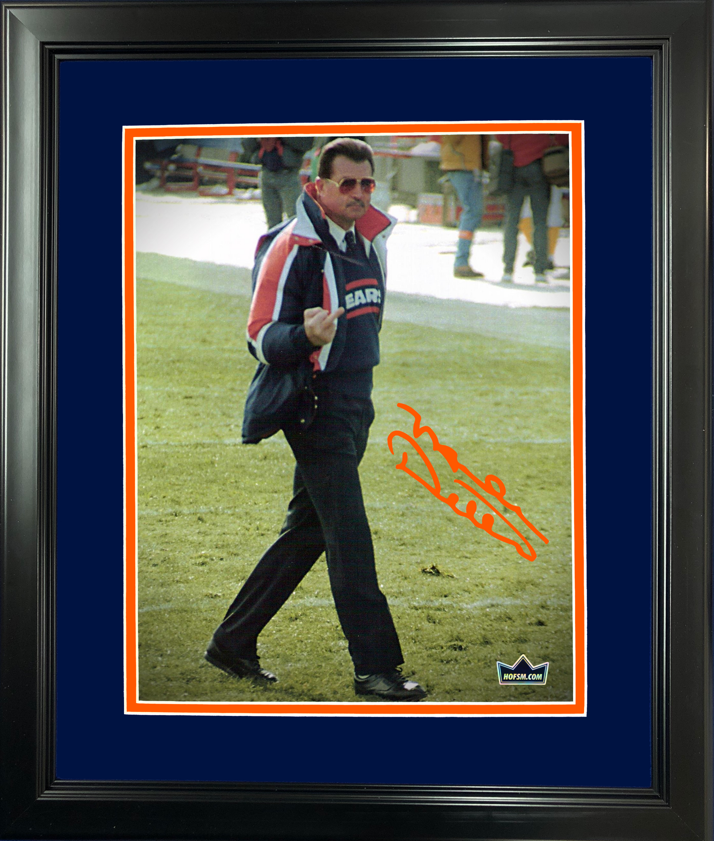 Framed Mike Ditka Chicago Bears Facsimile Laser Engraved Signature Auto 11"x14" Football Photo HOFSM Holo