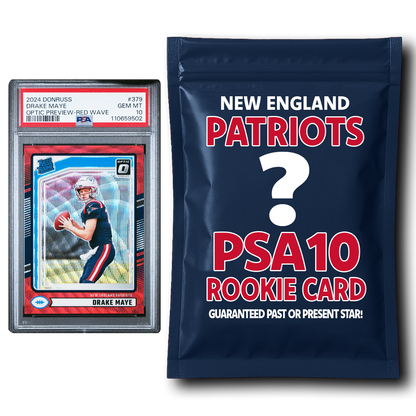 New England Patriots PSA 10 Graded Rookie Card Mystery Pack