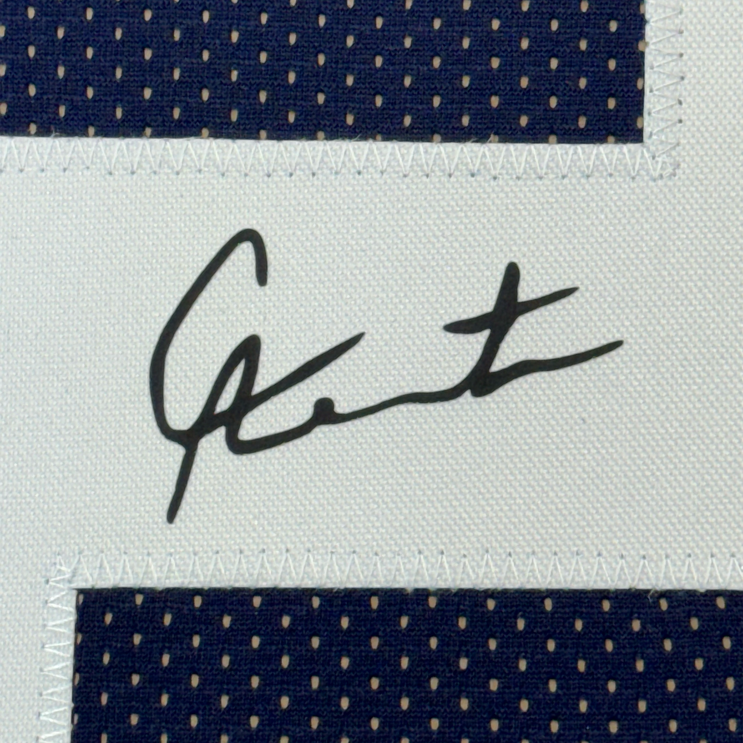 Framed Facsimile Autographed Cam Newton 35x39 Auburn Blue Reprint Laser Auto College Football Jersey