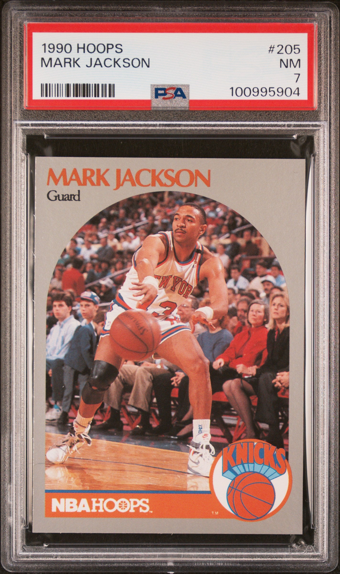 Graded 1990 Hoops Mark Jackson #205 Basketball Card PSA 7 Near Mint