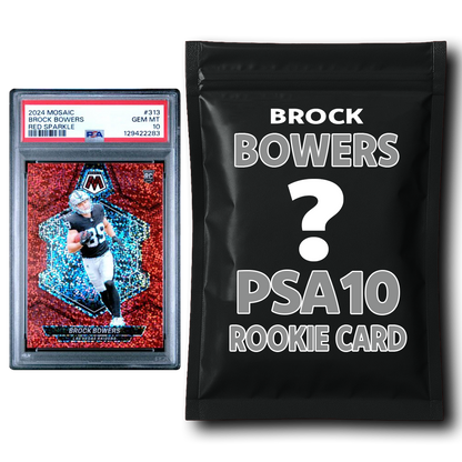 Brock Bowers PSA 10 Graded Football Rookie Card Mystery Pack