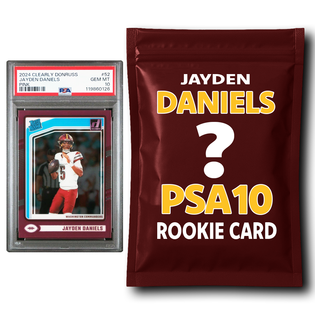 Jayden Daniels PSA 10 Graded Football Rookie Card Mystery Pack