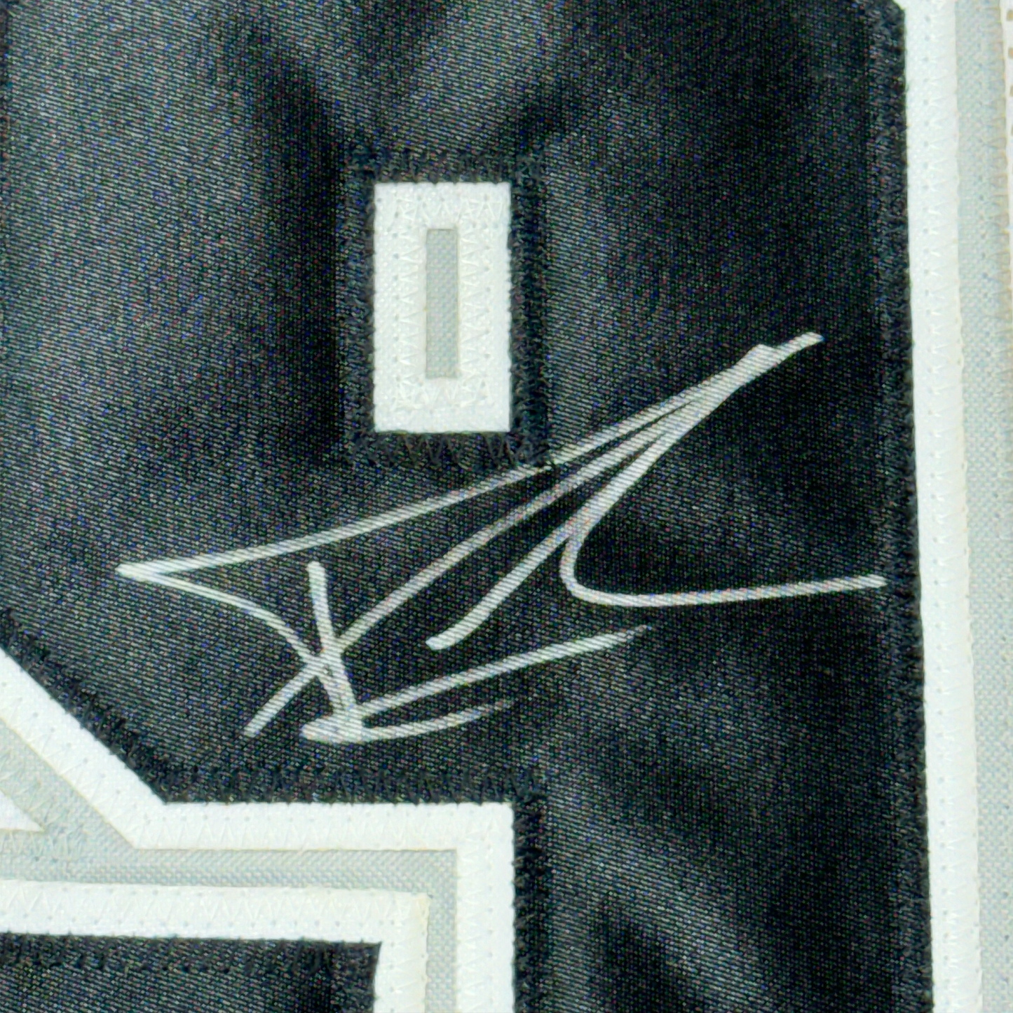 Framed Autographed/Signed Tony Parker 35x39 San Antonio White Basketball Jersey Beckett BAS COA