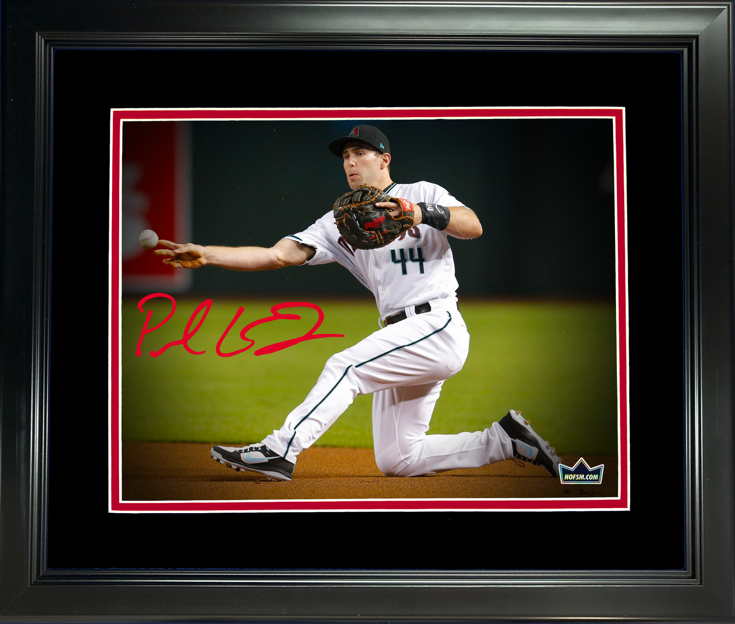 Framed Paul Goldschmidt Arizona Diamondbacks Facsimile Laser Engraved Signature Auto 11"x14" Baseball Photo HOFSM Holo