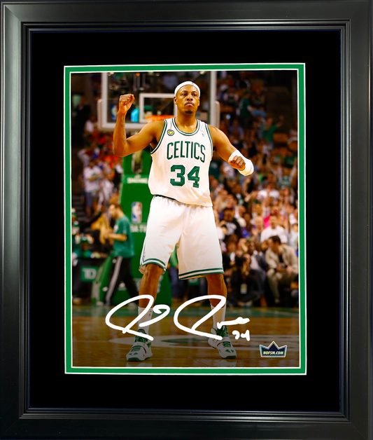 Framed Paul Pierce Boston Celtics Facsimile Laser Engraved Signature Auto 11"x14" Basketball Photo HOFSM Holo
