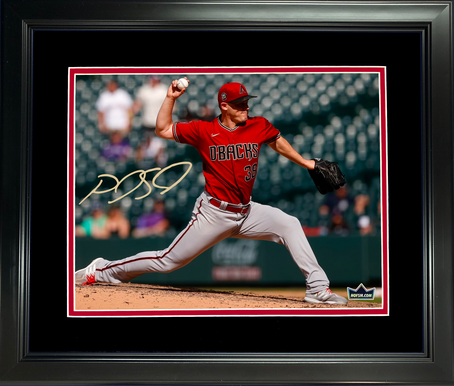 Framed Paul Sewald Arizona Diamondbacks Facsimile Laser Engraved Signature Auto 11"x14" Baseball Photo HOFSM Holo