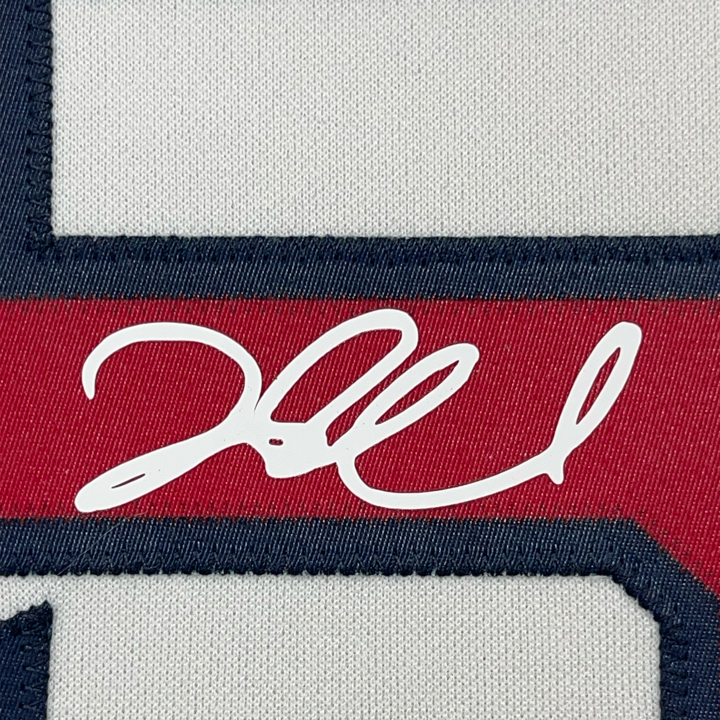 Framed Facsimile Autographed Dustin Pedroia 35x39 Boston White Reprint Laser Auto Baseball Jersey