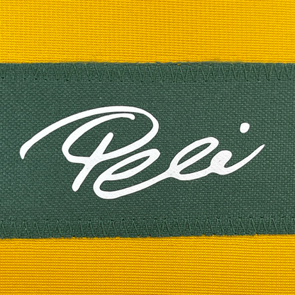 Framed Facsimile Autographed Pele 35x39 Brazil Yellow World Cup Reprint Laser Auto Soccer Jersey