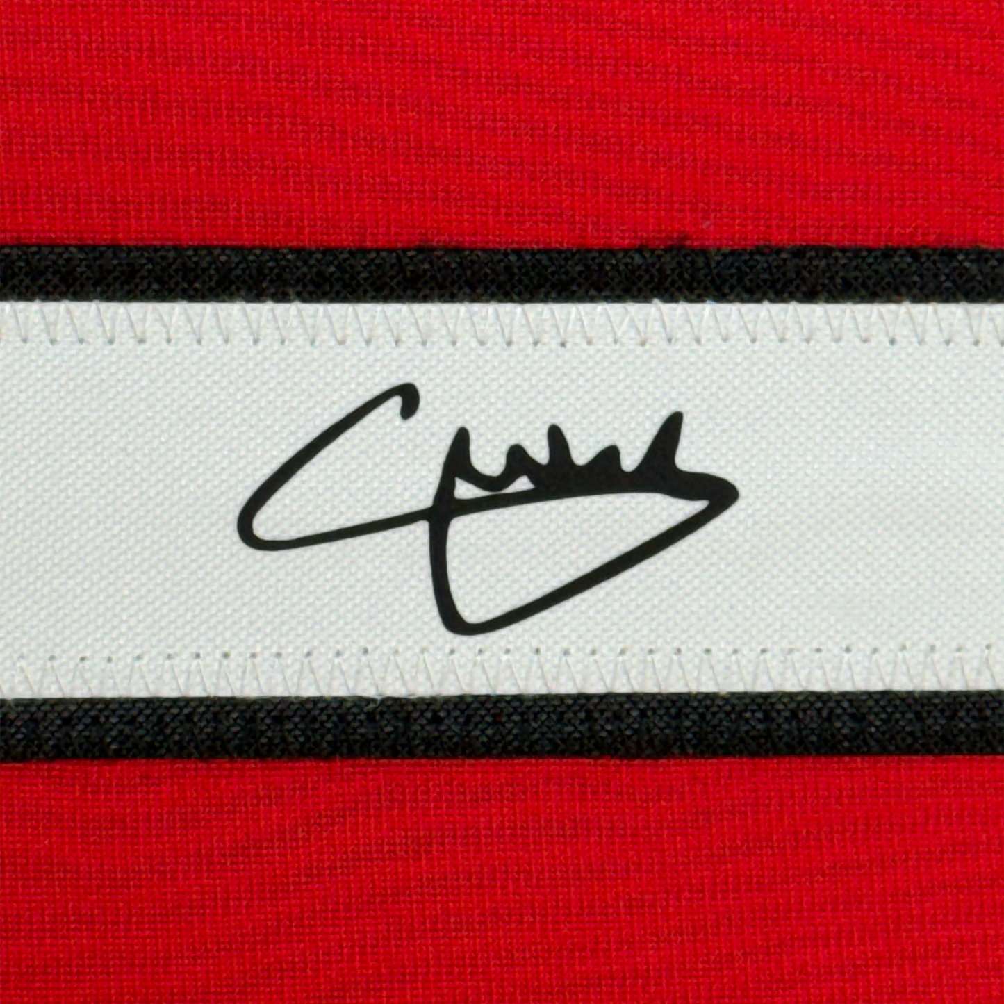 Framed Facsimile Autographed Christian Pulisic 35x39 AC Milan Black/Red Reprint Laser Auto Soccer Jersey