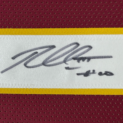 Framed Autographed/Signed Robert Griffin III RG3 35x39 Washington Maroon Football Jersey JSA COA