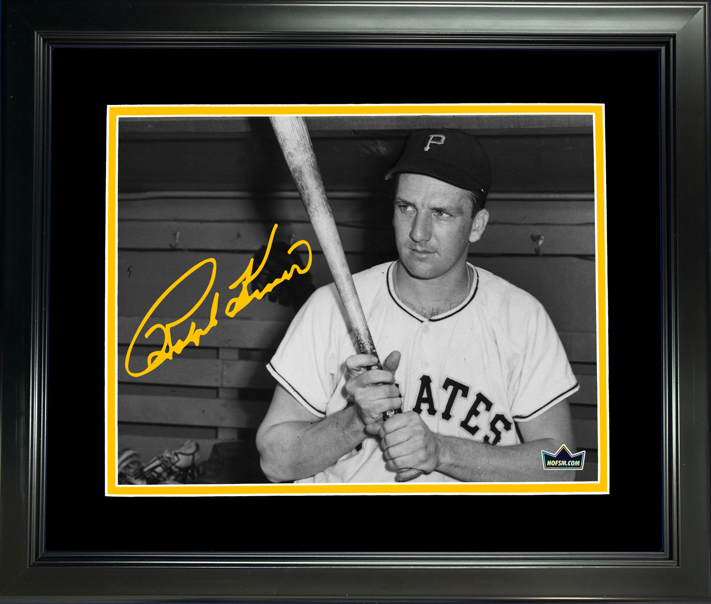 Framed Ralph Kiner Pittsburgh Pirates Facsimile Laser Engraved Signature Auto 11"x14"Baseball Photo HOFSM Holo