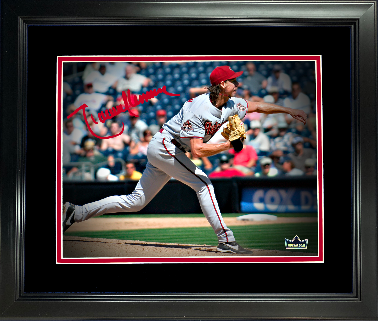 Framed Randy Johnson Arizona Diamondbacks Facsimile Laser Engraved Signature Auto 11"x14"Baseball Photo HOFSM Holo
