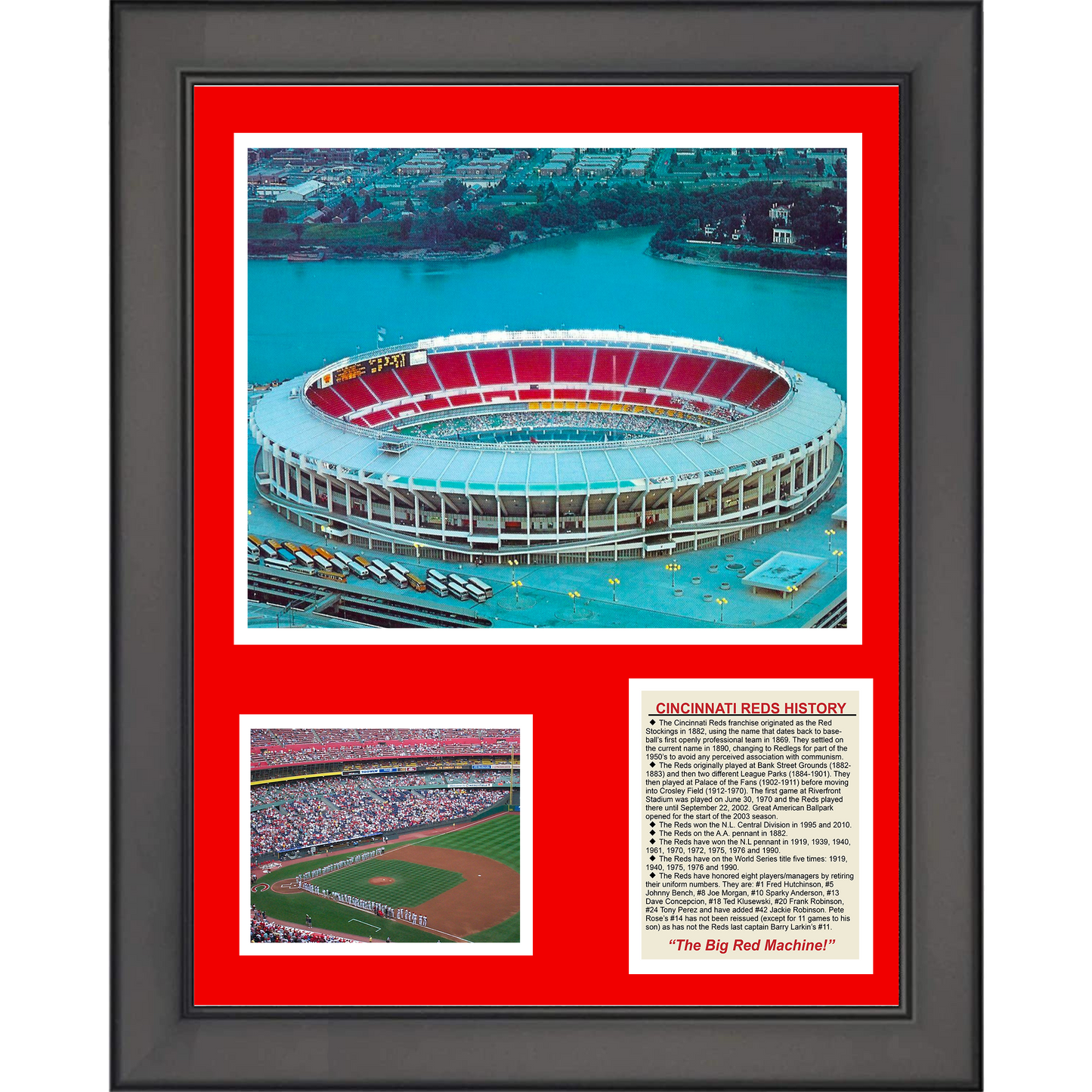 Framed History, Ballparks & Achievements 11"x14" Baseball Three Photo Collage