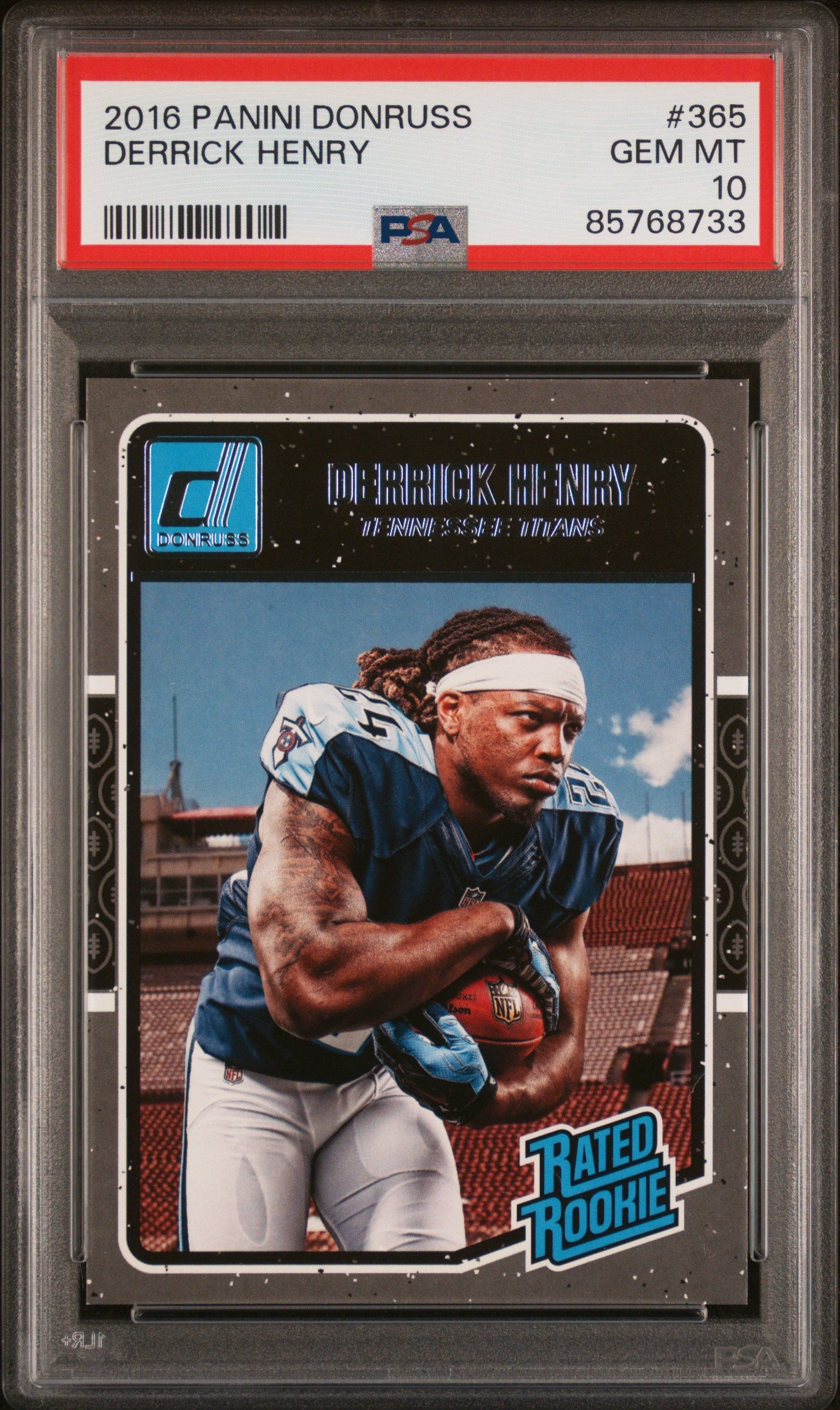 Graded 2016 Panini Donruss Derrick Henry #365 Rookie RC Football Card PSA 10 Gem Mint