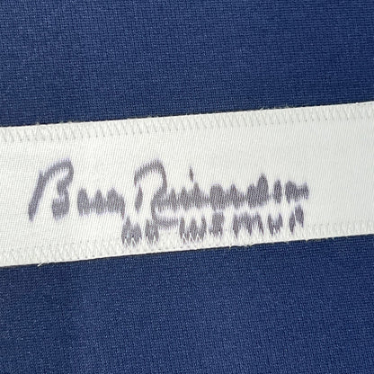 Framed Autographed/Signed Bobby Richardson 60 WS MVP 35x39 New York Blue Baseball Jersey JSA COA