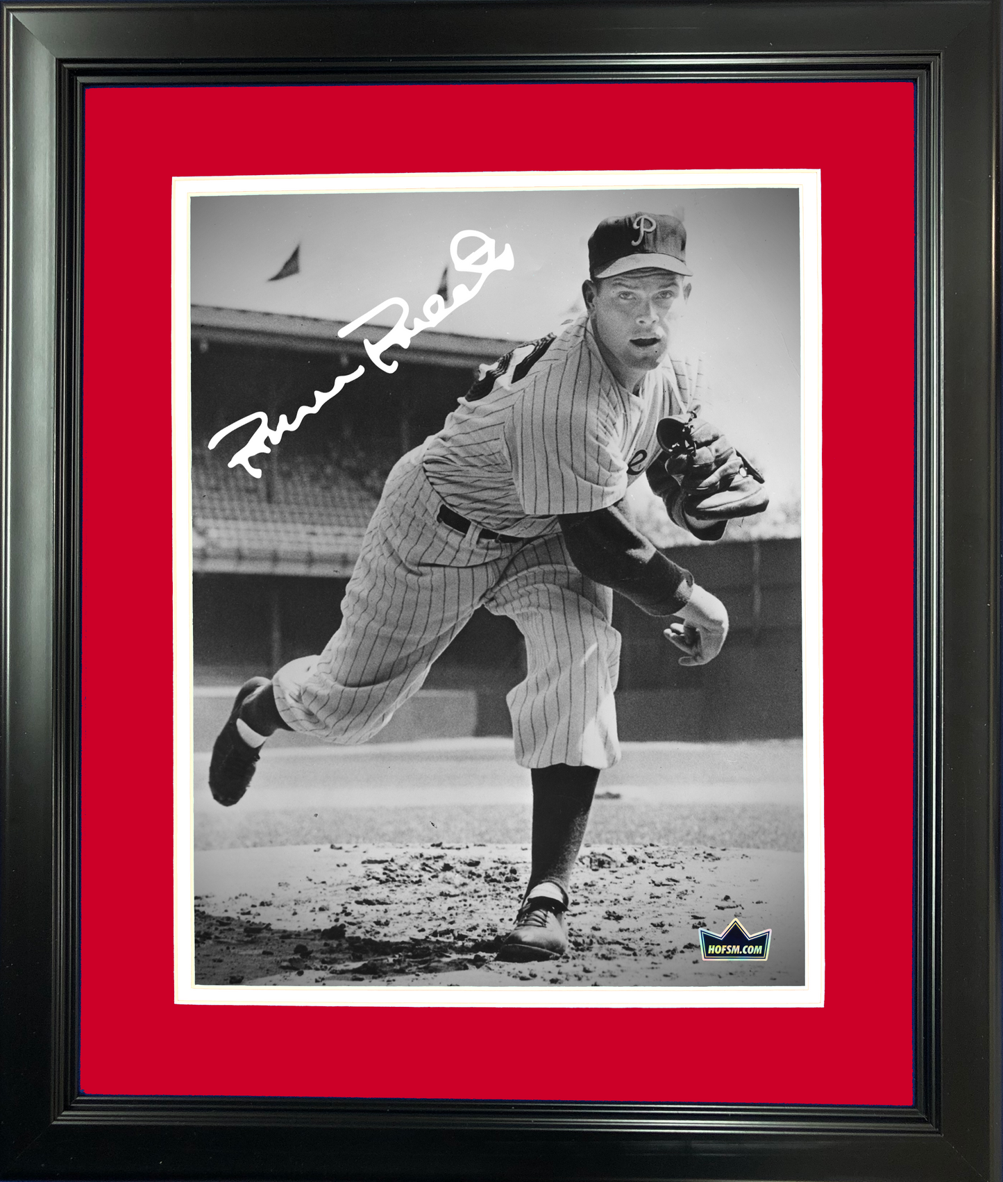 Framed Robin Roberts Philadelphia Phillies Facsimile Laser Engraved Signature Auto 11"x14"Baseball Photo HOFSM Holo