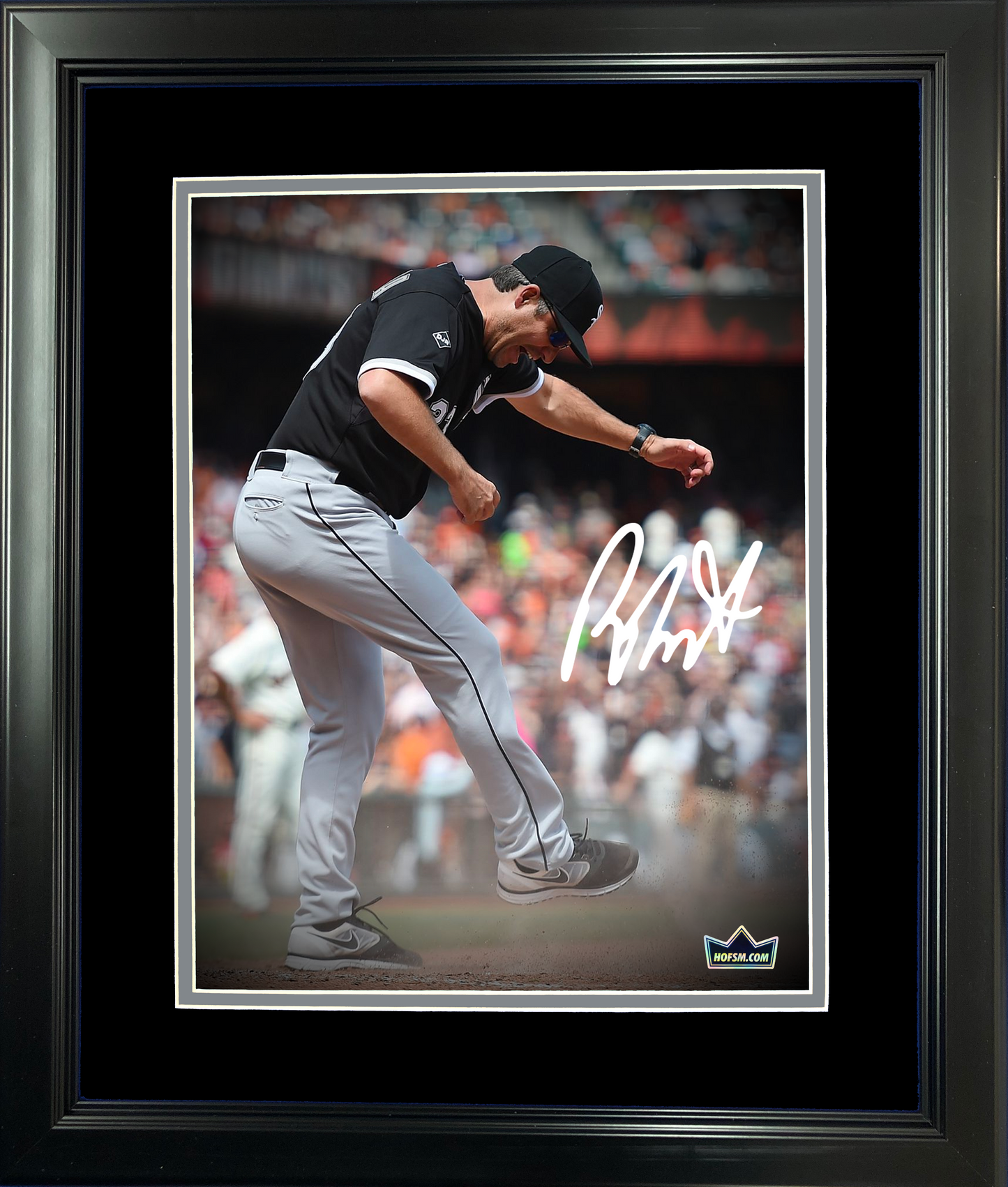Framed Robin Ventura Facsimile Laser Engraved Signature Auto Chicago White Sox 11"x14"Baseball Photo HOFSM Holo