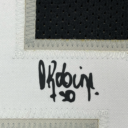 Framed Facsimile Autographed David Robinson 35x39 San Antonio Black Reprint Laser Auto Basketball Jersey