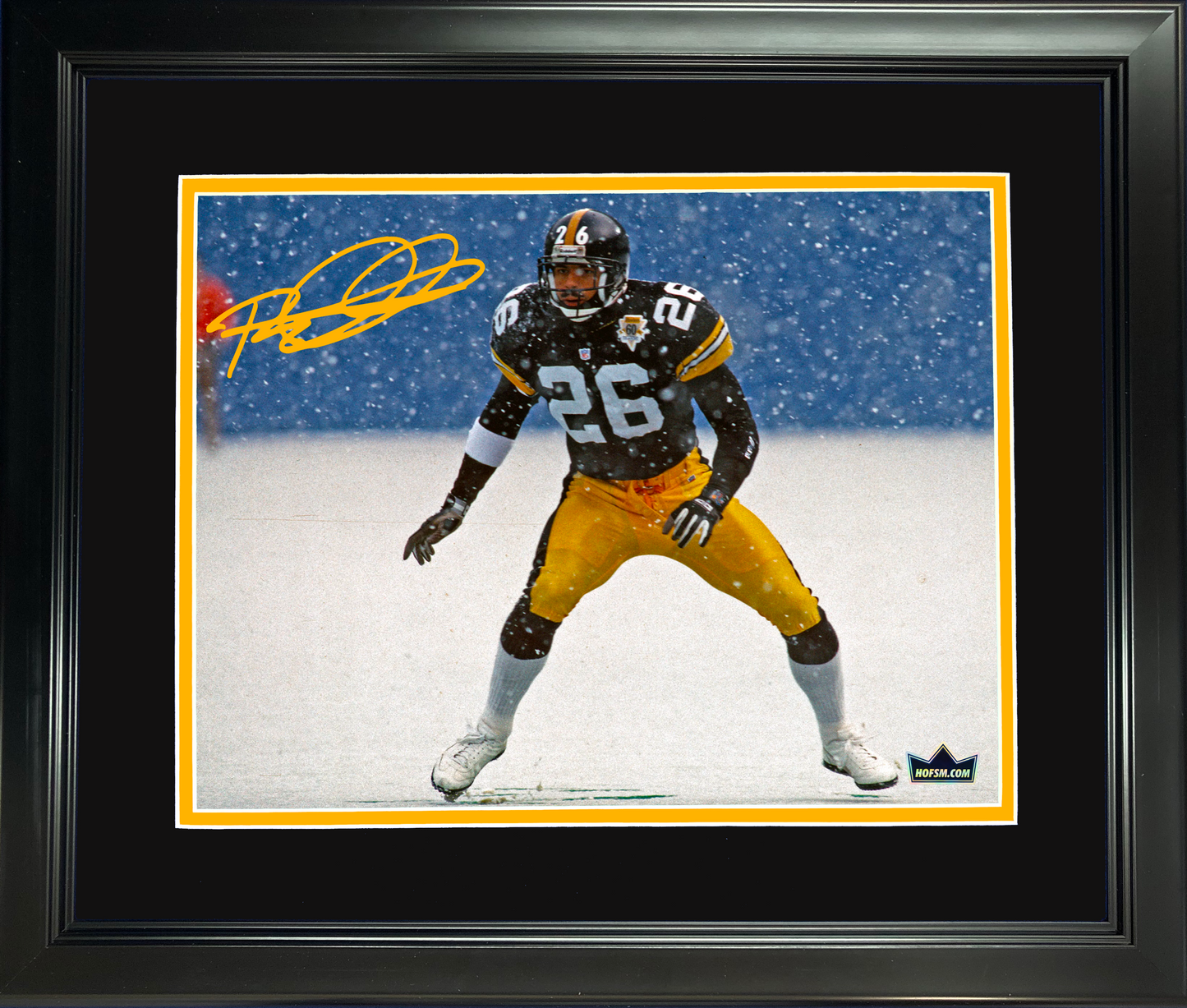 Framed Rod Woodson Facsimile Laser Engraved Signature Auto Pittsburgh Steelers 11"x14"Football Photo HOFSM Holo