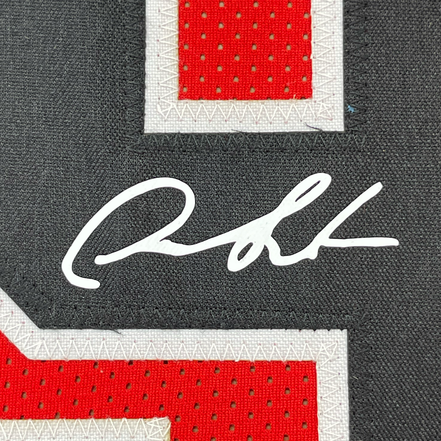 Framed Facsimile Autographed Dennis Rodman 35x39 Chicago Red Reprint Laser Auto Basketball Jersey