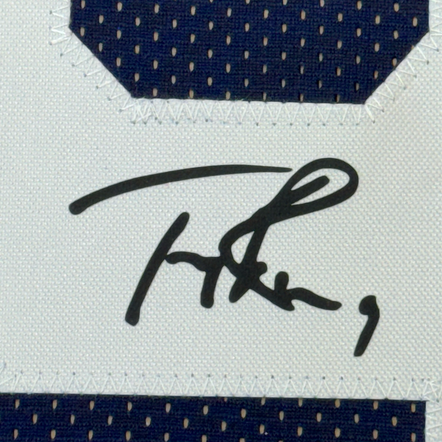 Framed Facsimile Autographed Tony Romo 35x39 Dallas Thanksgiving Day Reprint Laser Auto Football Jersey