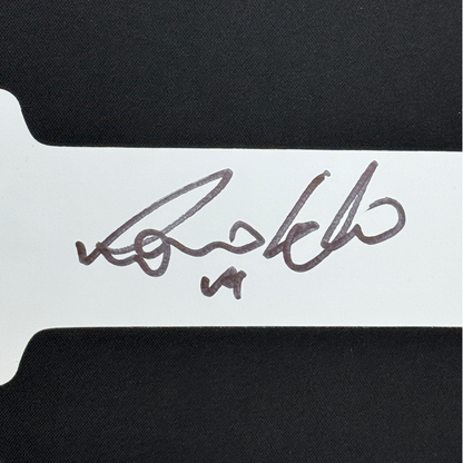 Framed Autographed/Signed Ronaldo Nazario 35x39 Real Madrid Black Soccer Jersey Beckett BAS COA