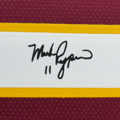 Framed Facsimile Autographed Mark Rypien 35x39 Washington Red Reprint Laser Auto Football Jersey