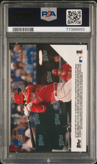 Graded 2018 Topps Now Shohei Ohtani #72 Rookie RC Baseball Card PSA 9 Mint