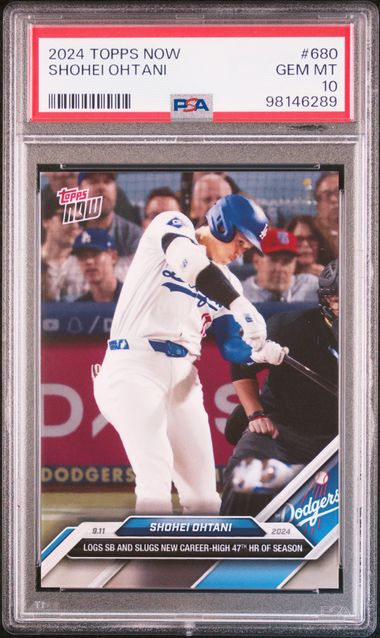 Graded 2024 Topps Now Shohei Ohtani #680 Baseball Card PSA 10 Gem Mint