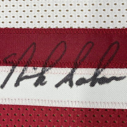 Framed Autographed/Signed Nick Saban 35x39 Alabama Split Pro Cut College Football Jersey PSA/DNA COA