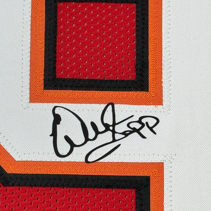 Framed Facsimile Autographed Warren Sapp 35x39 Tampa Bay Red Reprint Laser Auto Football Jersey