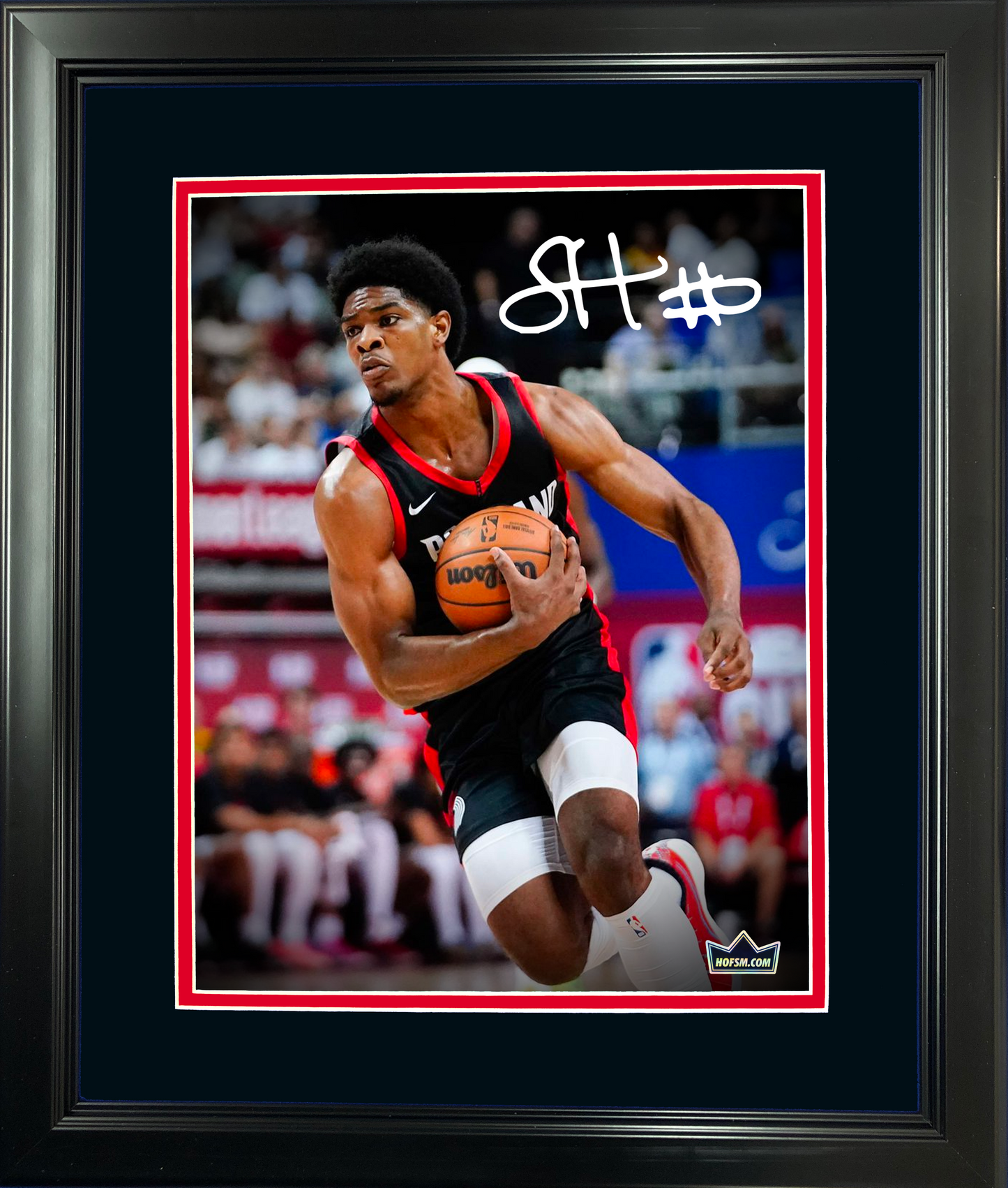 Framed Scoot Henderson Facsimile Laser Engraved Signature Auto 11"x14"Basketball Photo HOFSM Holo