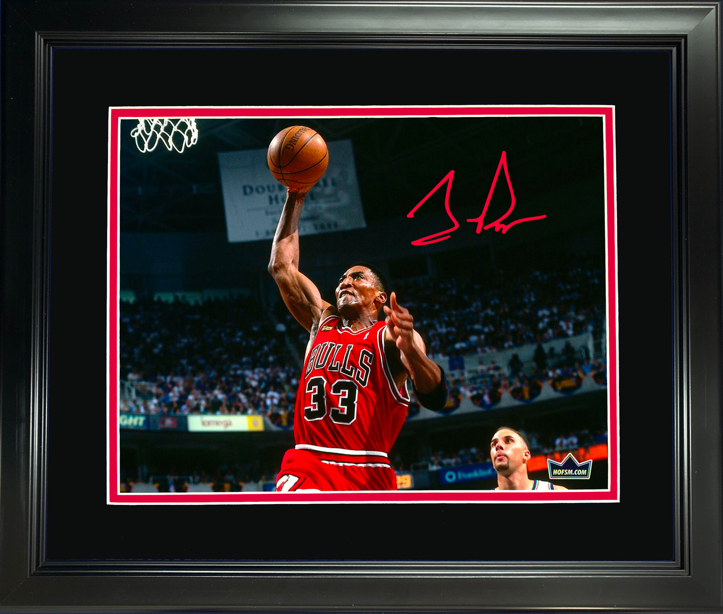 Framed Scottie Pippen Facsimile Laser Engraved Signature Auto 11"x14"Basketball Photo HOFSM Holo
